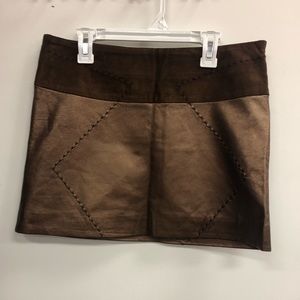 GianFranco Ferré leather mini skirt made in Italy